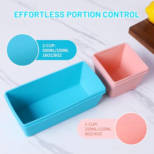 Silicone Freezer Molds with Lids (6 Count)