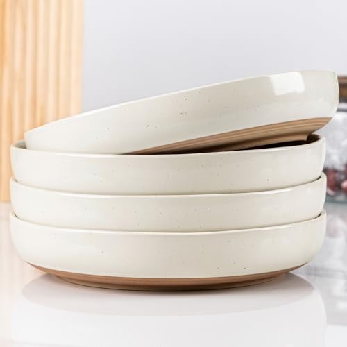 8.75'' Large Ceramic Pasta Bowls (4 Count)