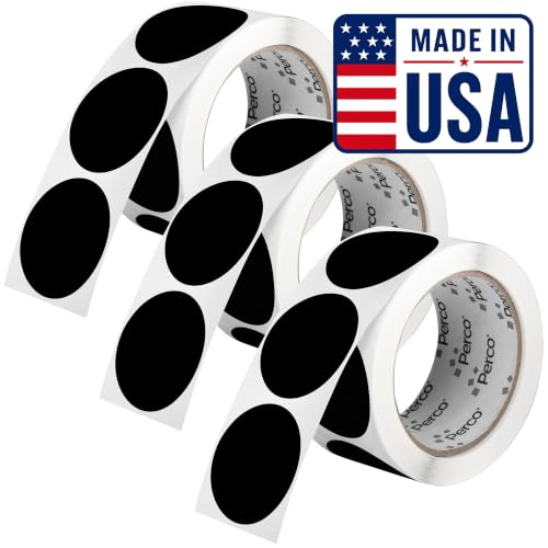 Black Perforated Round Circle Dot Sticker 2 (3 Count)