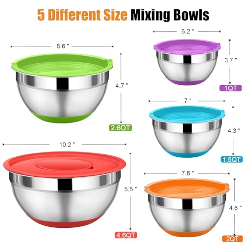 Mixing Bowls with Lid Set