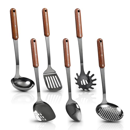 Stainless Steel Mirror Polished Kitchen Utensils Set (6 Count)