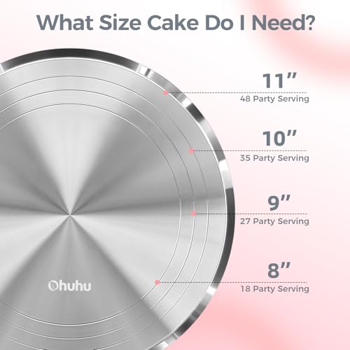 Cake Stand Aluminium 12''Cake Turntable Decorating Bakery Supplies