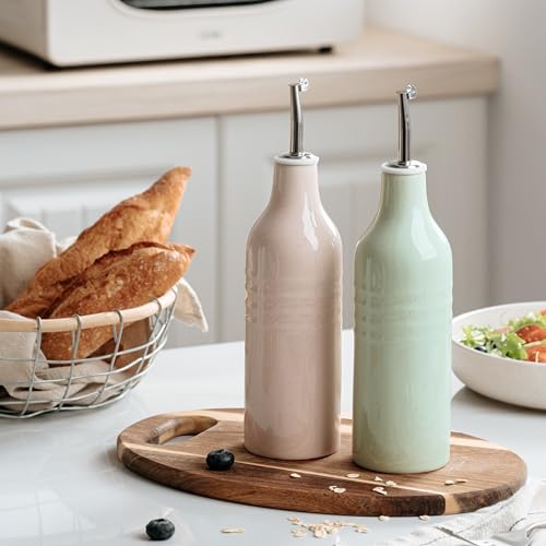 16oz Ceramic Oil Dispenser Bottle (2 Count)