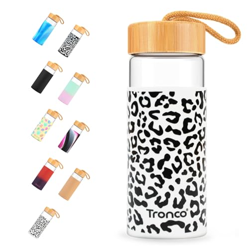 20 oz Glass Water Bottles with Lids