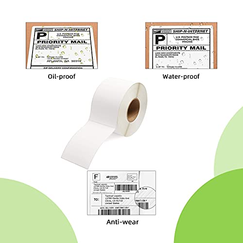 4"x 6" Multipurpose Direct Thermal Labels 3" Core Compatible for Zebra Industrial Printers Adhesive & Perforated (2000 Count)