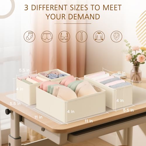 15 Pack Drawer Organizer for Clothes (15 Count)