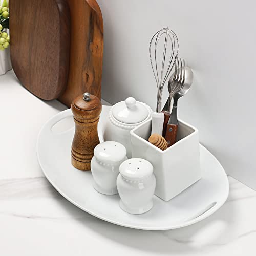 Porcelain Serving Platter with Handles (2 Count)