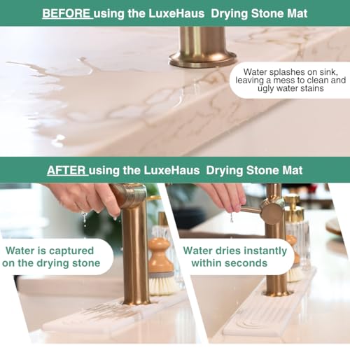 Drying Stone Faucet Tray for Kitchen Sink