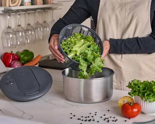 Swift Dry Stainless Steel Salad Spinner