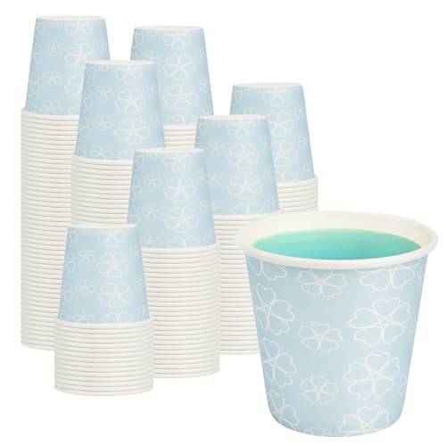 100 Pack 3 oz Bathroom Paper Cups for Mouthwash (100 Count)