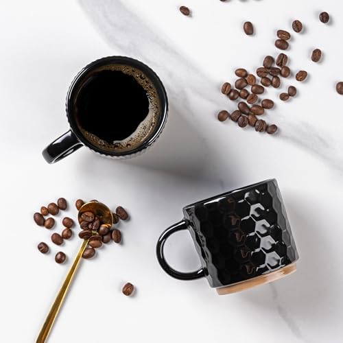 6 OZ Stackable Coffee Mugs Set of 4 (4 Count)