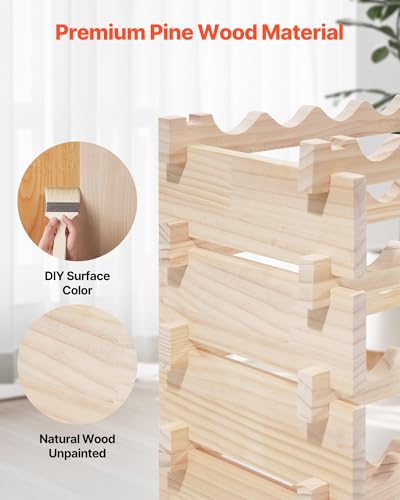 96 Bottle Stackable Modular Wine Rack