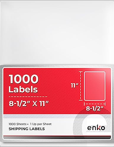 8-1/2 x 11 in 1000 Address, Mailing and Business Sticker Labels (1000 Count)