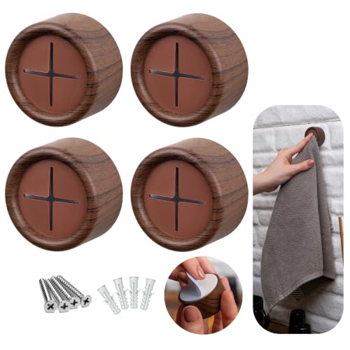 Towel Holder & Hooks (4 Count)