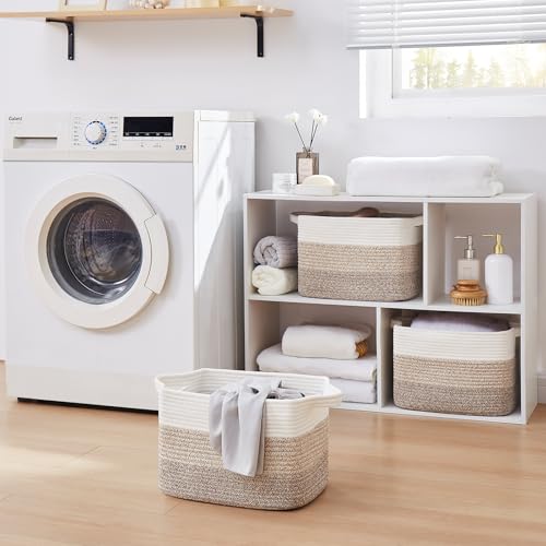 30L Storage Basket Large Blanket Basket Living Room Yellow 3