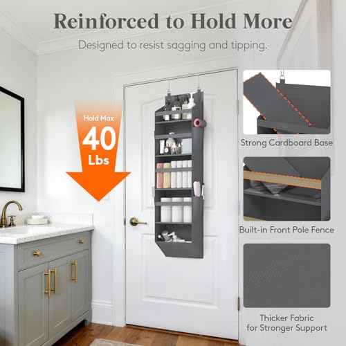 1 Pack Over the Door Organizer 5 Section Hanging Storage