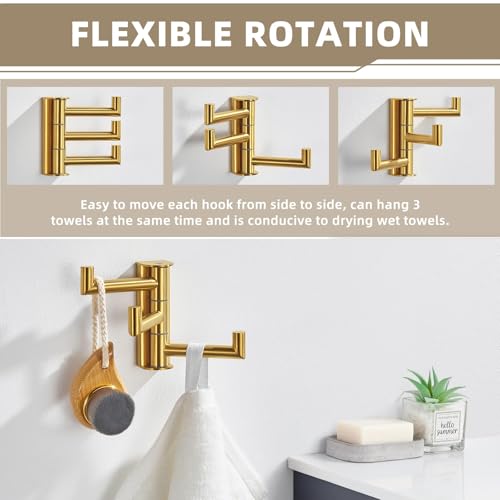 Brushed Gold Towel Hook