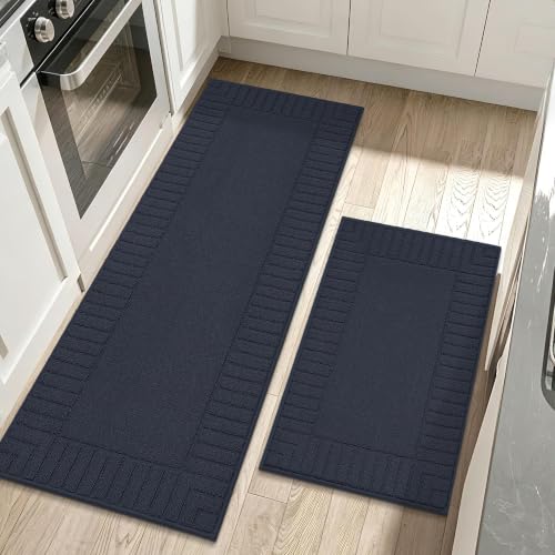 Kitchen Rugs Non Slip Washable 2PCS (6.25 Sq Ft)