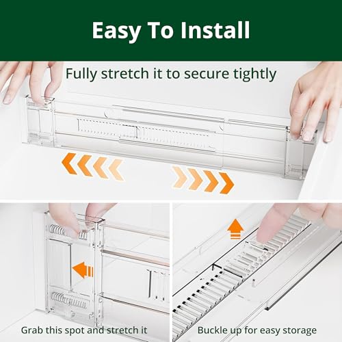 Clear Drawer Dividers Organizers (4 Count)