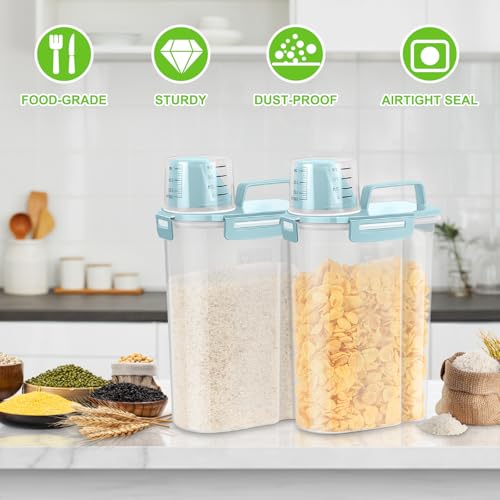Rice Container Cereal Storage Container 2 Pack 5 Lbs (2 Count)