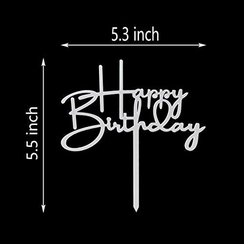 Happy Birthday Cake Topper for Birthday Party Decorations