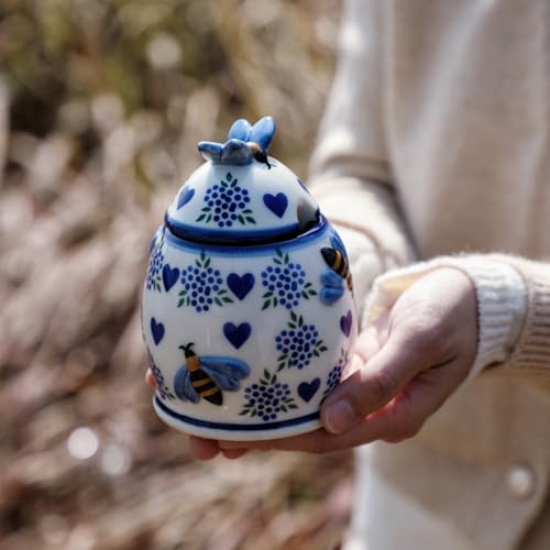 10oz Deep Love Handpainted Ceramic Honey Pot (10 Fl Oz)