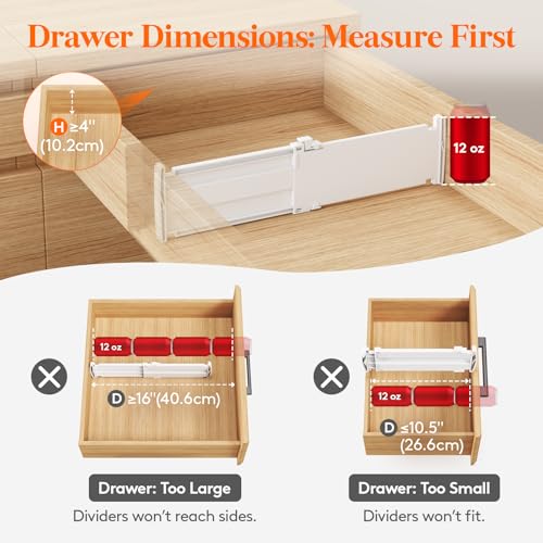 16 Pack 4" High Drawer Divider (16 Count)
