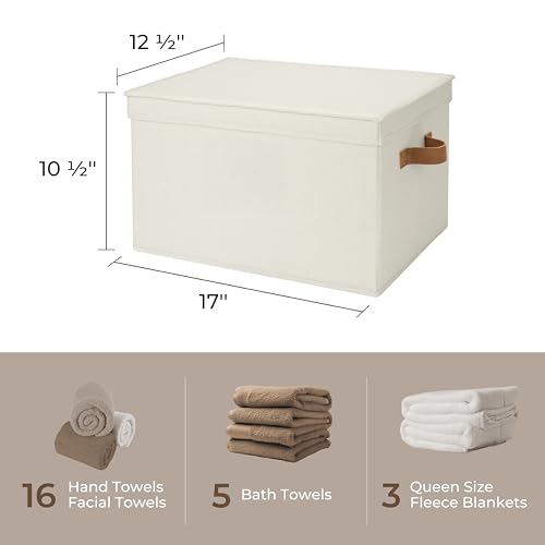 Fabric Storage Bins with Lids (3 Count)
