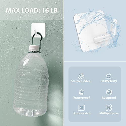 Adhesive Hooks for Shower Wall (4 Count)