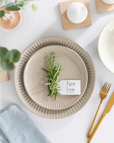 12 Piece Stoneware Dinnerware Set for 4 (12 Count)