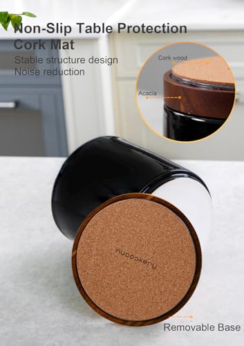 Ceramic Rotating Kitchen Utensil Holder for Countertop