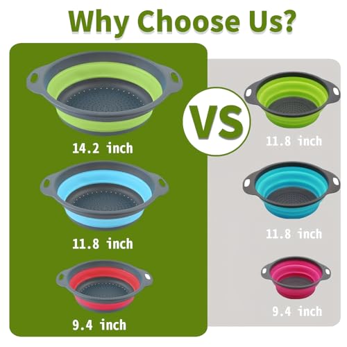 Collapsible Colander Set (3 Count)