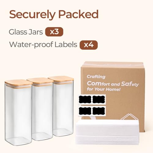 Glass Storage Containers with Lids 1.9 Qt (3 Count)
