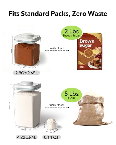 Airtight Food Storage Containers Set with One (4 Count)
