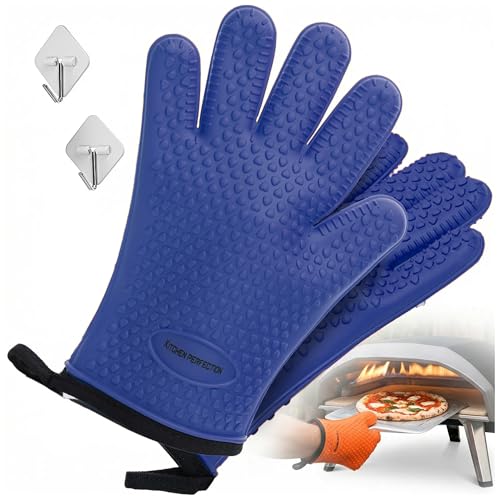 XL Silicone Pizza Oven Gloves Heat Resistant Oven Mitts