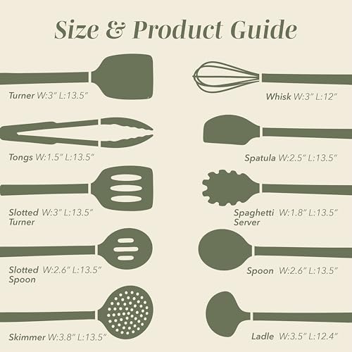 Silicone Cooking Utensils (10 Count)