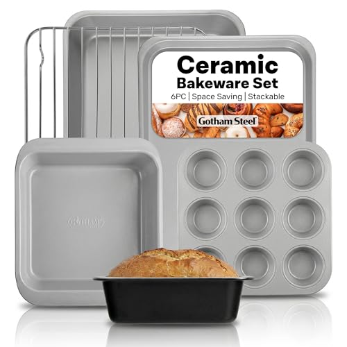 6 Pc Stackable Baking Pans Set (6 Count)