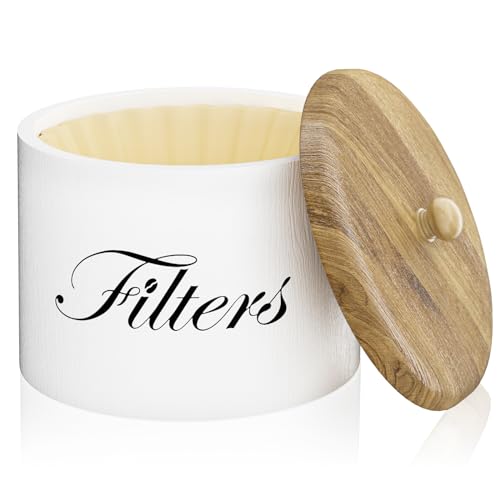Wood Coffee Filter Holder with Lid