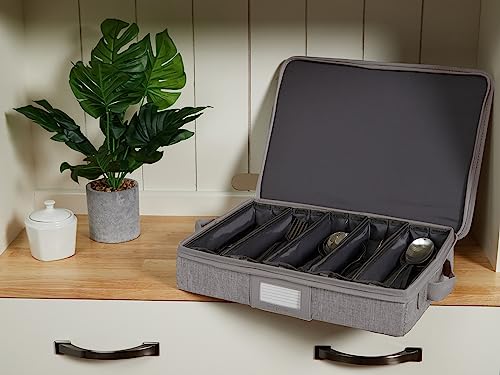 Flatware Storage Box with Removable Trays