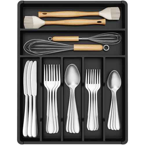 Silverware Drawer Organizer Tray