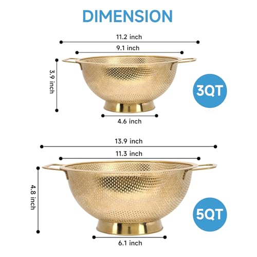 Gold Strainer for Kitchen