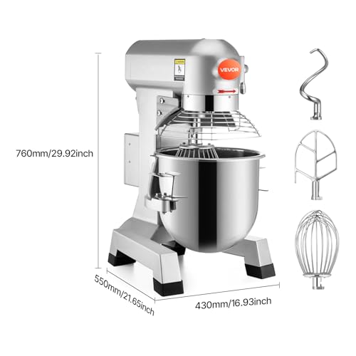 20Qt Commercial Food Mixer with Timing Function