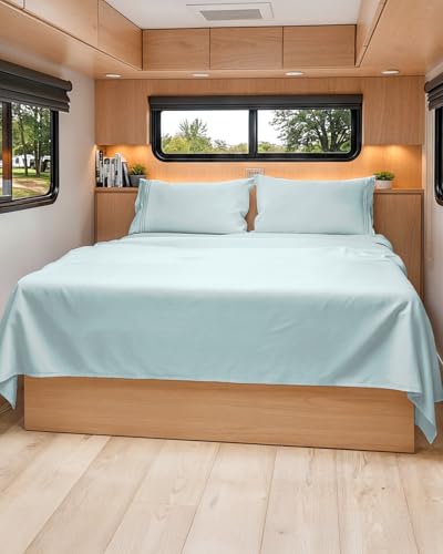Short Queen Size 4 Piece Bed Sheet Set