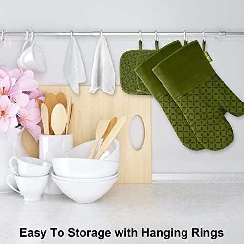 Oven Mitts and Pot Holders 6pcs Set