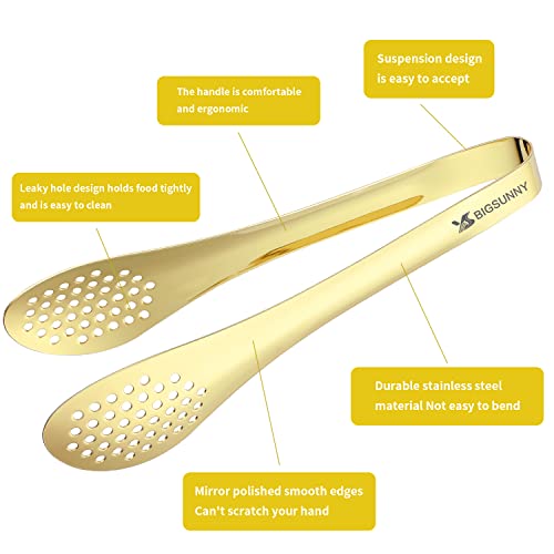 Chef Kitchen Tongs Stainless Steel Food Serving Tongs Set of 3