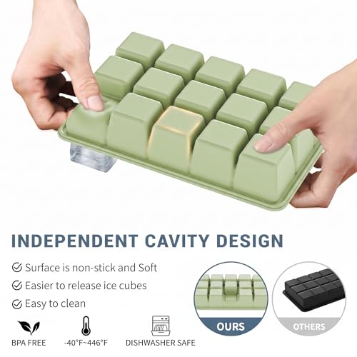 Silicone Ice Cube Tray 2 Pack (2 Count)