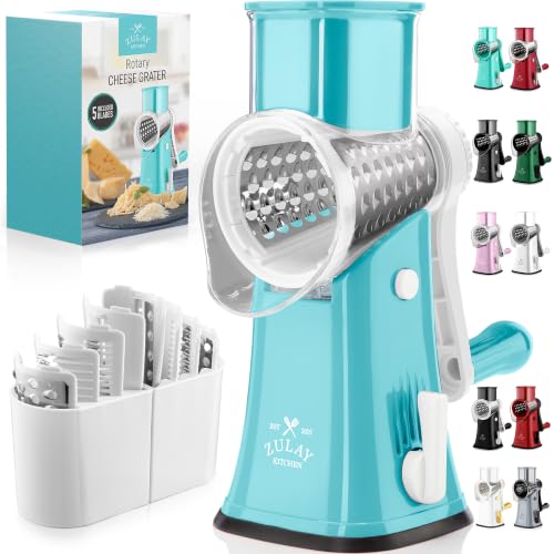 Rotary Cheese Grater 5 Blade Cheese Shredder