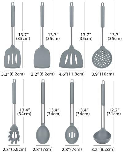 Silicone Kitchen Utensils Set (8 Count)