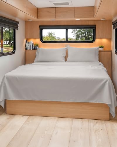 Short Queen Size 4 Piece Bed Sheet Set