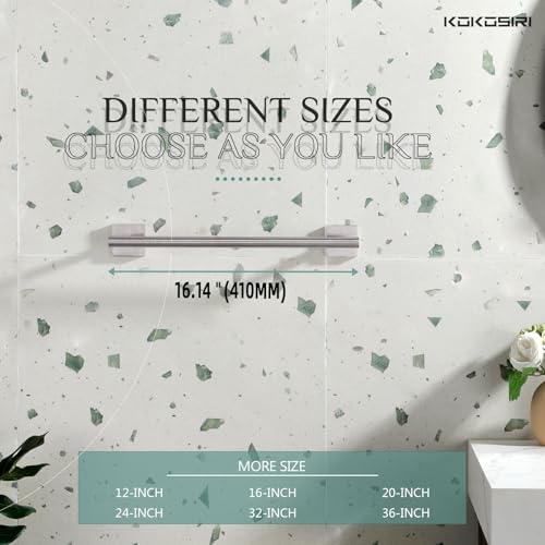 Towel Holder 16 Inch Bathroom Hand Towel Bar for Bath Kitchen Toilet Brushed Nickel Stainless Steel B4005BR